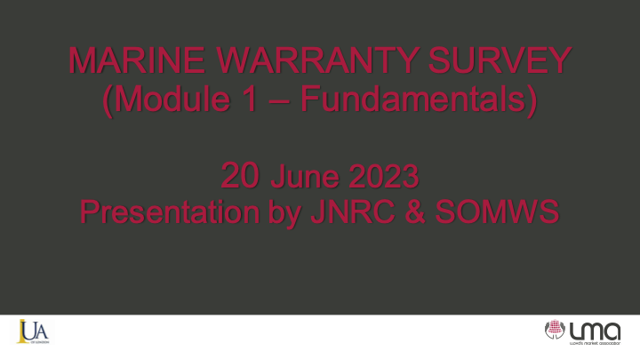 JNRCSOMWS Module 1 MWS Fundamentals Final For Presentation 20 June 2023